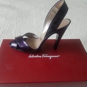 Salvatore Ferragamo Patent Open Toe